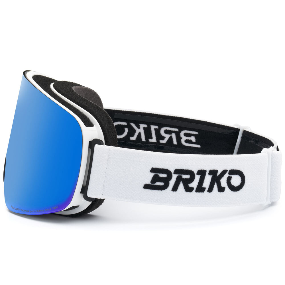 Maschera da sci unisex bianca con protezione antiappannamento e UV 02