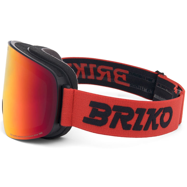 Masque de ski unisexes orange avec traitement antibuée et anti-rayures 2
