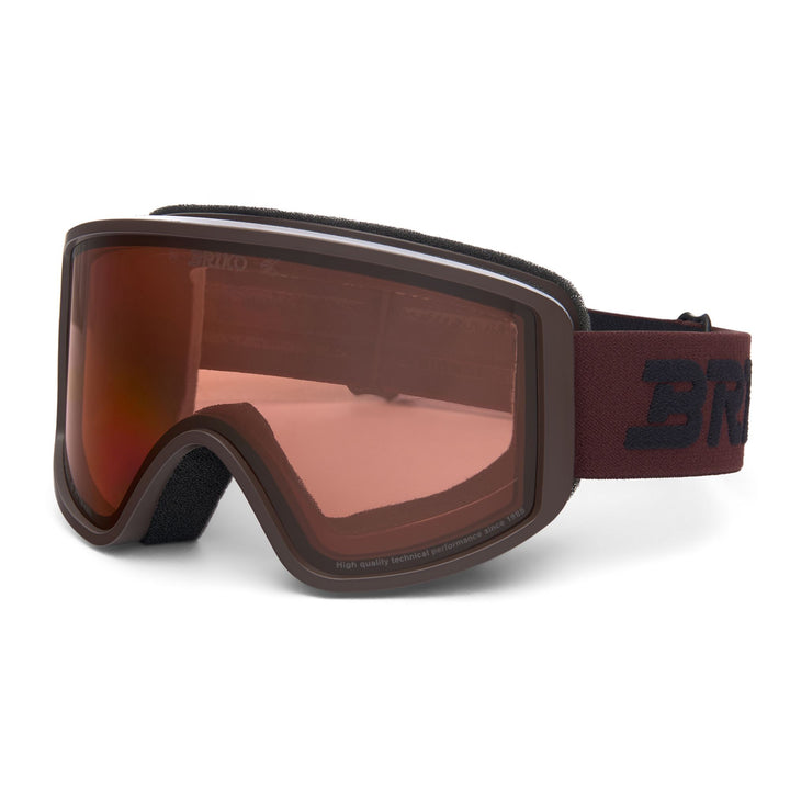 Brown Unisex Ski Goggles with Anti-Fog and UV Protection 3