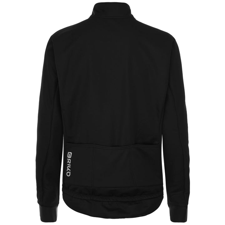 Black Men's Winter Cycling Jacket with Thermal Protection 3