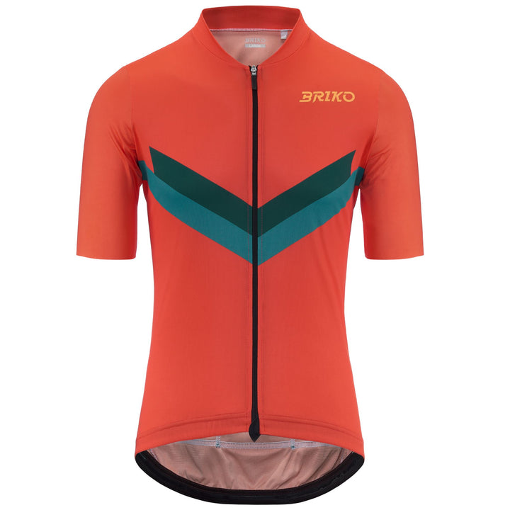 Orange Men's Cycling Jersey for Road Biking 1