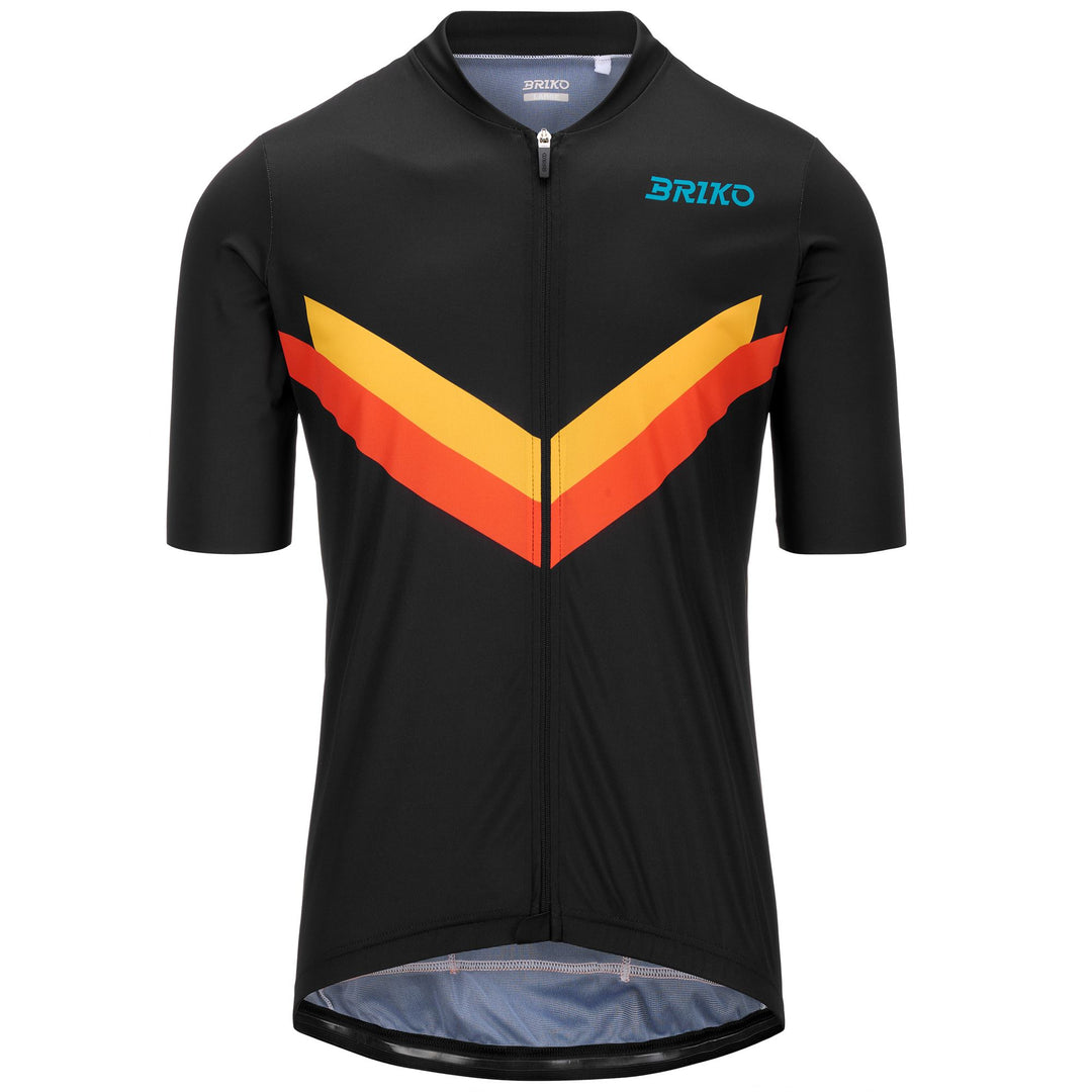 Black Men's Cycling Jersey for Road Cycling 01