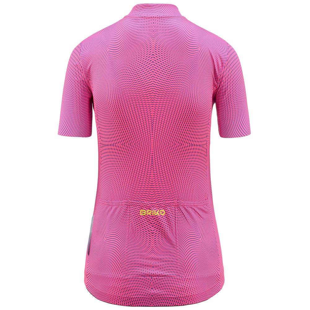 Maillot de cyclisme femme violet et rose, respirant et doté de poches 02