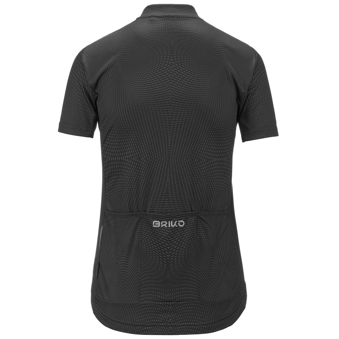 Black Women's Cycling Jersey with Breathability and Pockets main