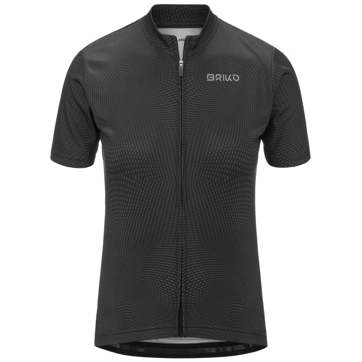 Black Women's Cycling Jersey with Breathability and Pockets 1