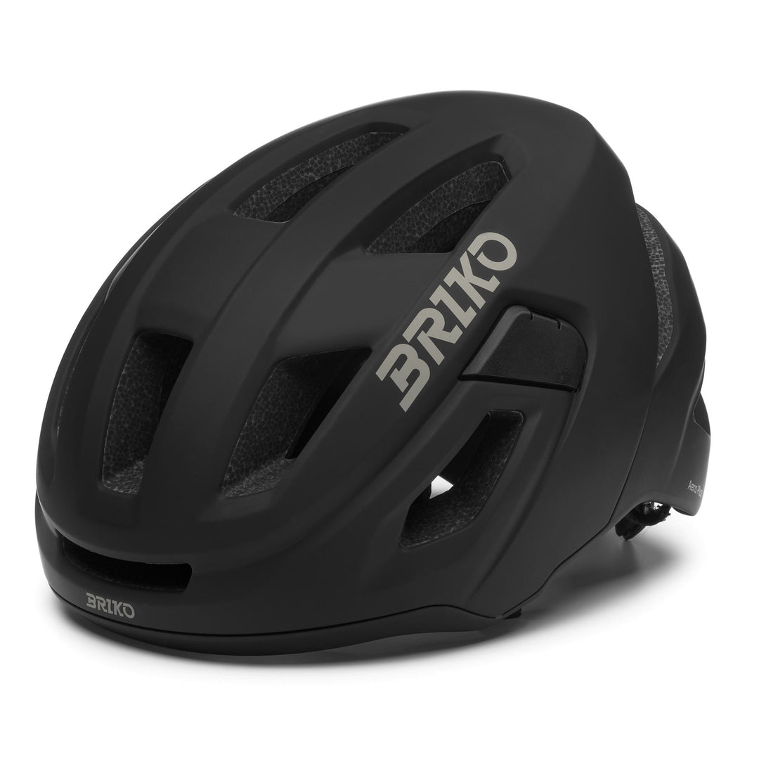 Unisex Black and Amber Cycling Helmet with Ventilation Features 01
