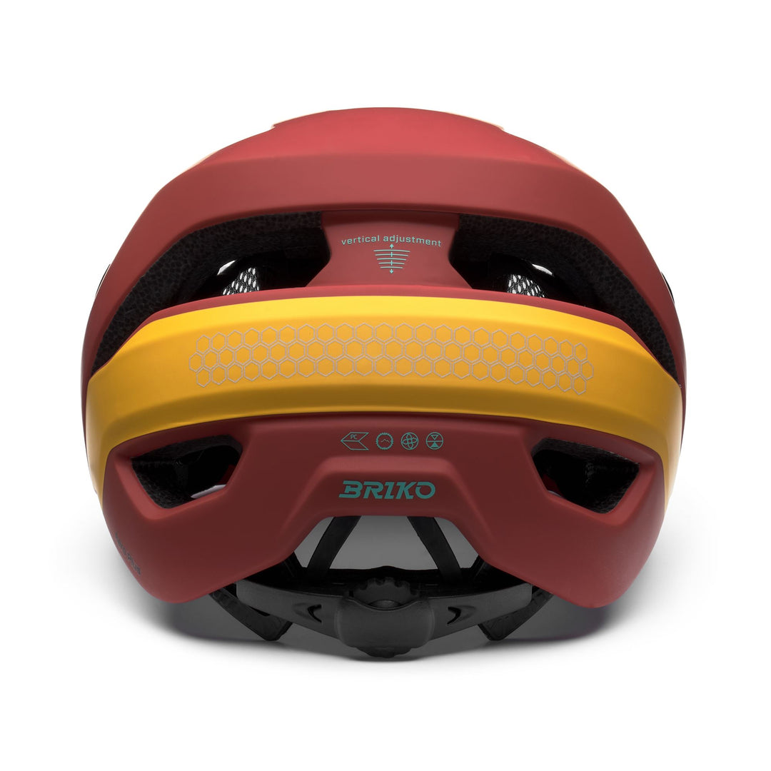 Unisex Brown and Red Cycling Helmet with Ventilation and Padding main