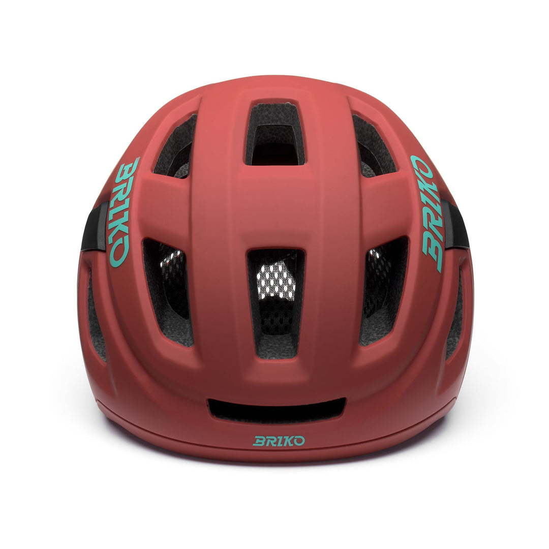 Unisex Brown and Red Cycling Helmet with Ventilation and Padding main