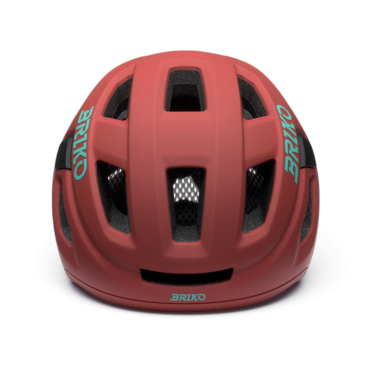 Unisex Brown and Red Cycling Helmet with Ventilation and Padding 3