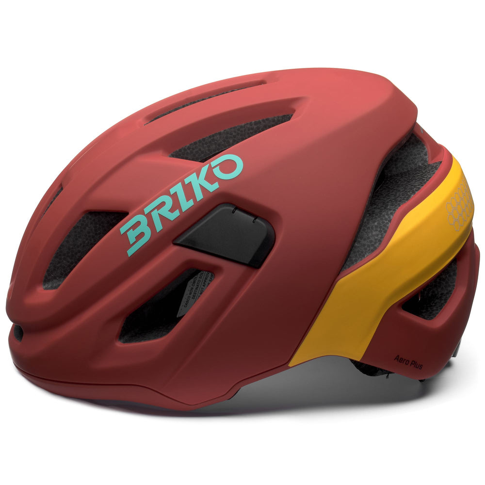 Unisex Brown and Red Cycling Helmet with Ventilation and Padding 02