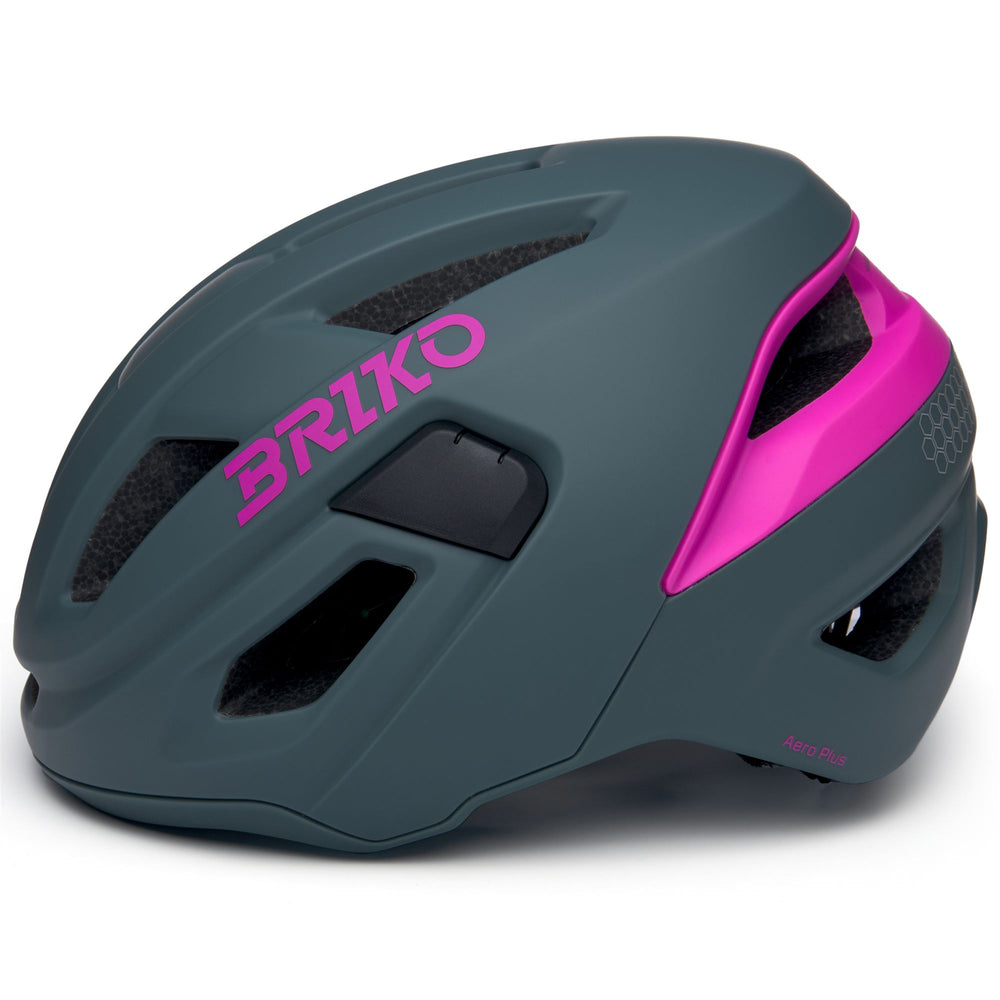 Casco da ciclismo unisex blu e verde con ventilazione e caratteristiche riflettenti 02