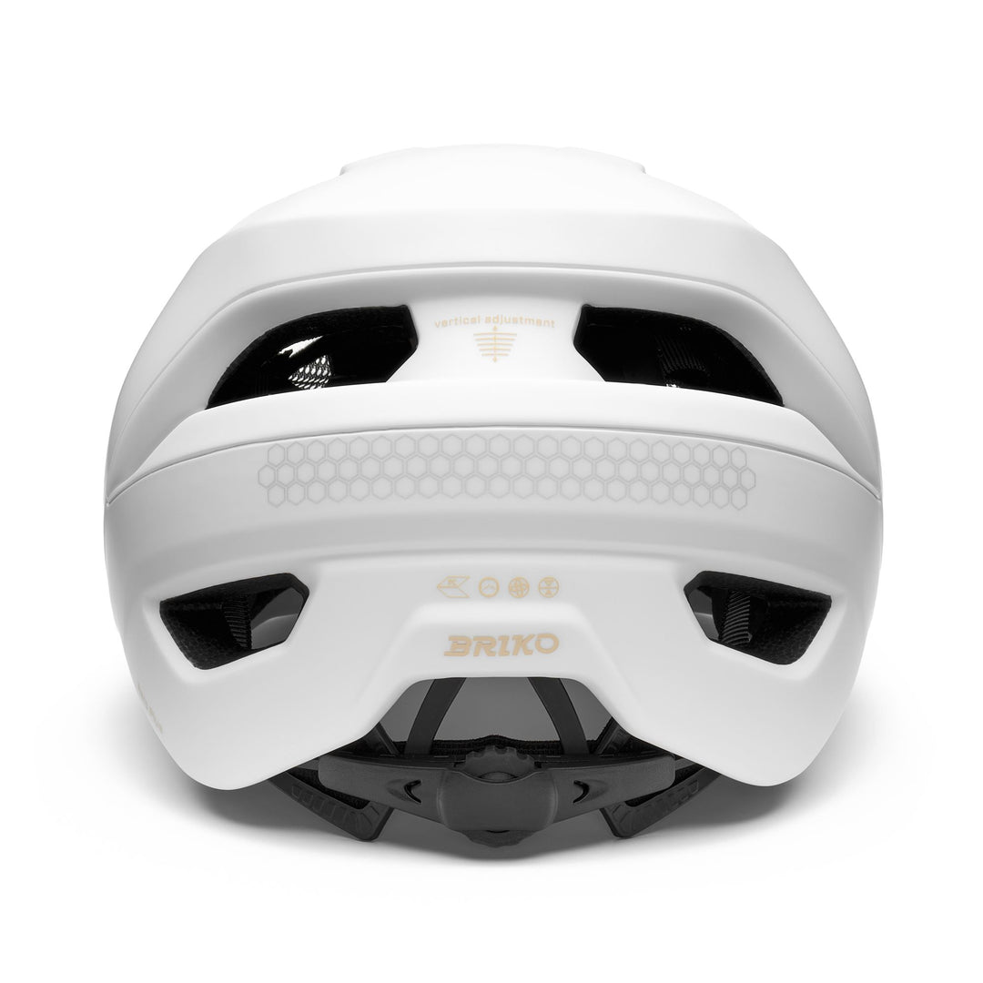 Unisex White and Beige Cycling Helmet with Ventilation and Reflective Features main