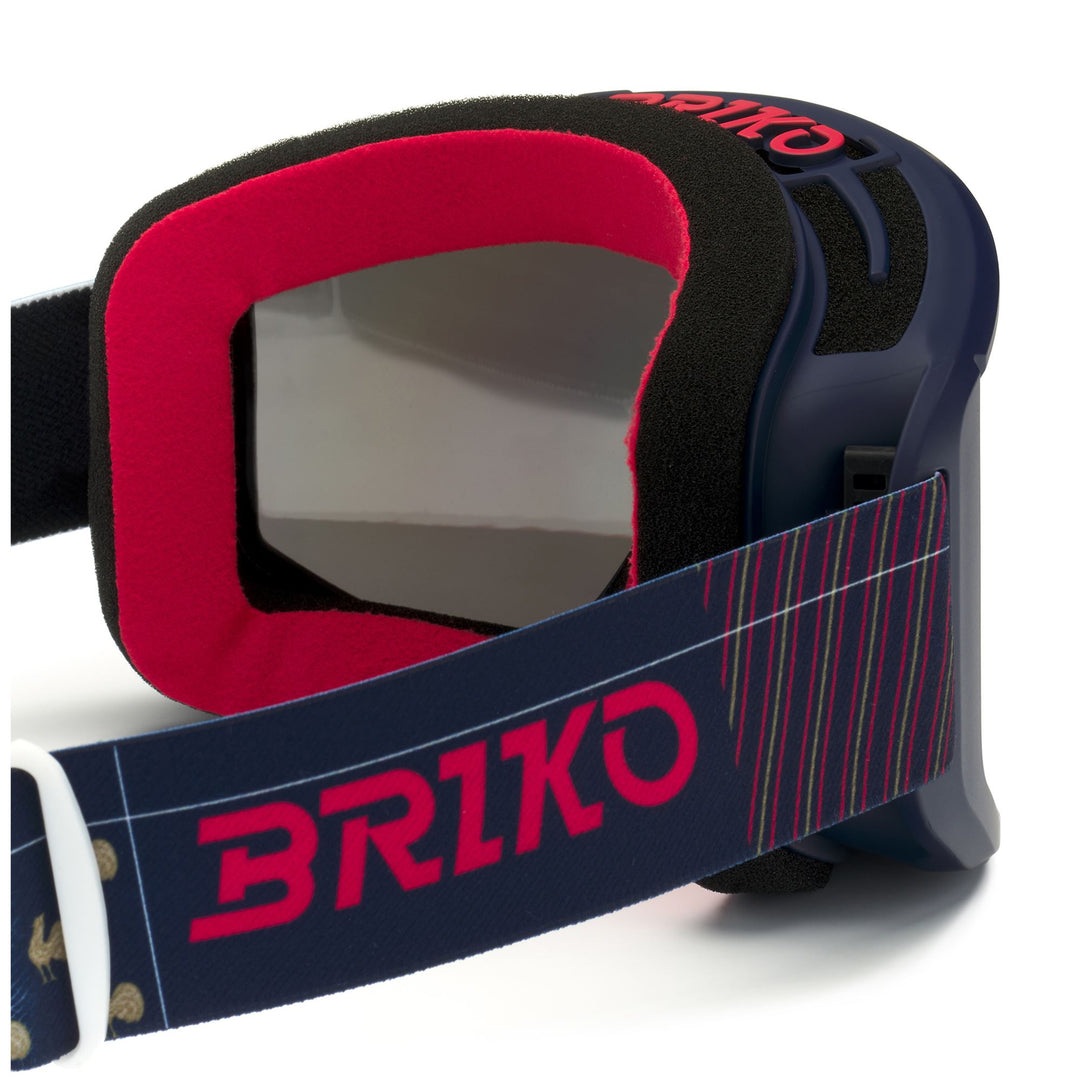 Masque de ski unisexe bleu avec protection antibuée et antichoc main