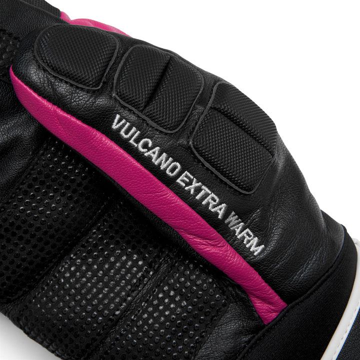 Moufles de ski unisexes noires et roses pour une performance optimale 3