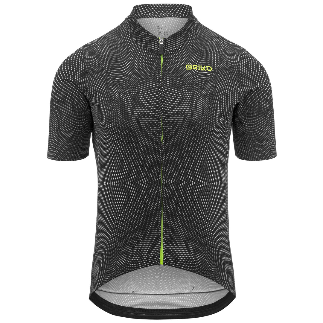 Black Men's Cycling Jersey with Breathability and Pockets 01
