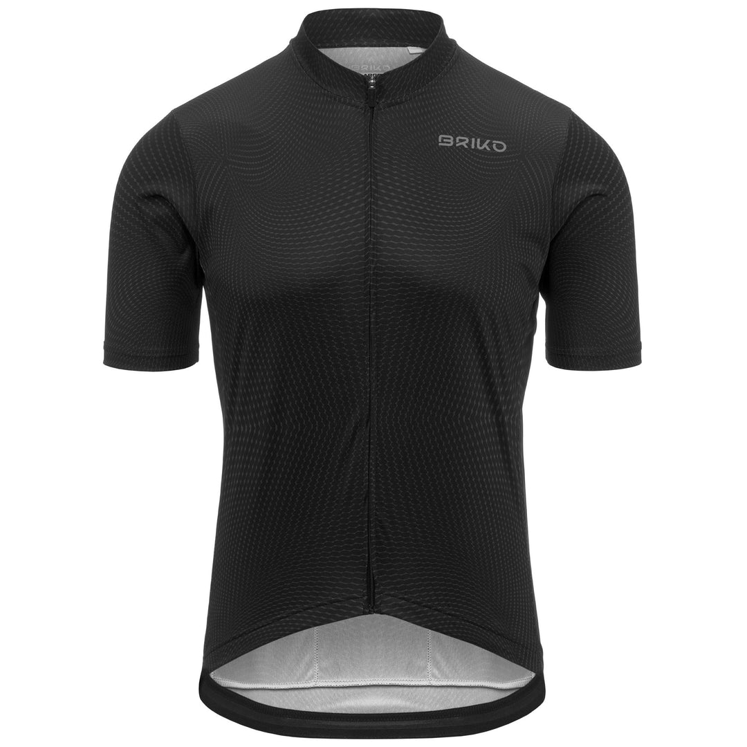 Maillot de cyclisme noir pour homme, respirant et confortable main