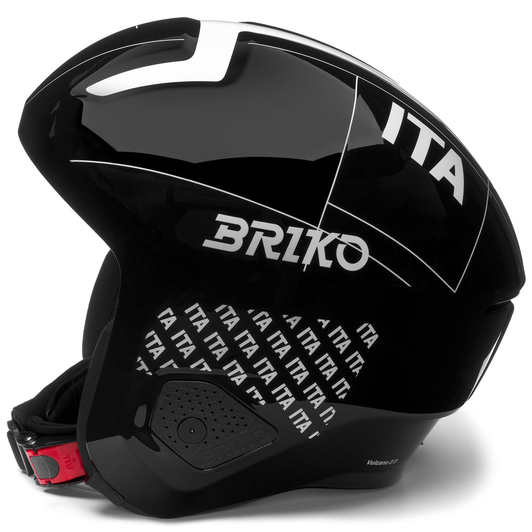 Casque de ski unisexe noir pour la compétition avec intérieur en mousse à mémoire de forme main