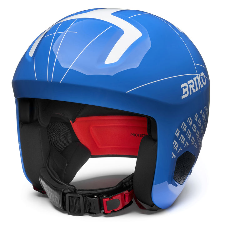 Casco da sci unisex blu e bianco per le gare 1