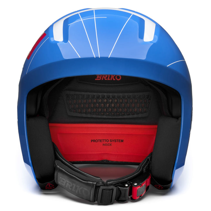 Unisex Blue and White Ski Helmet for Racing 3