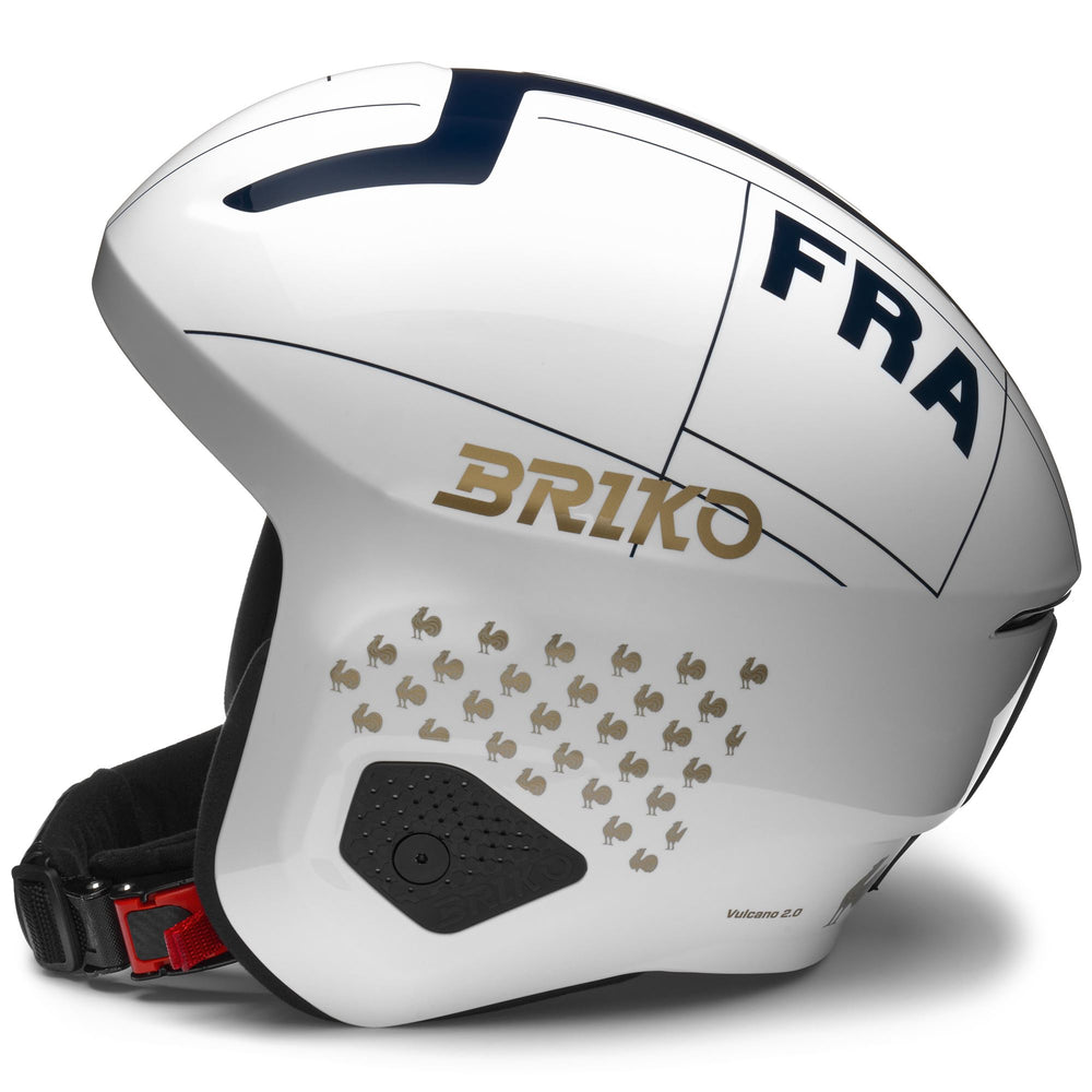 Unisex White and Blue Ski Helmet for Racing 02