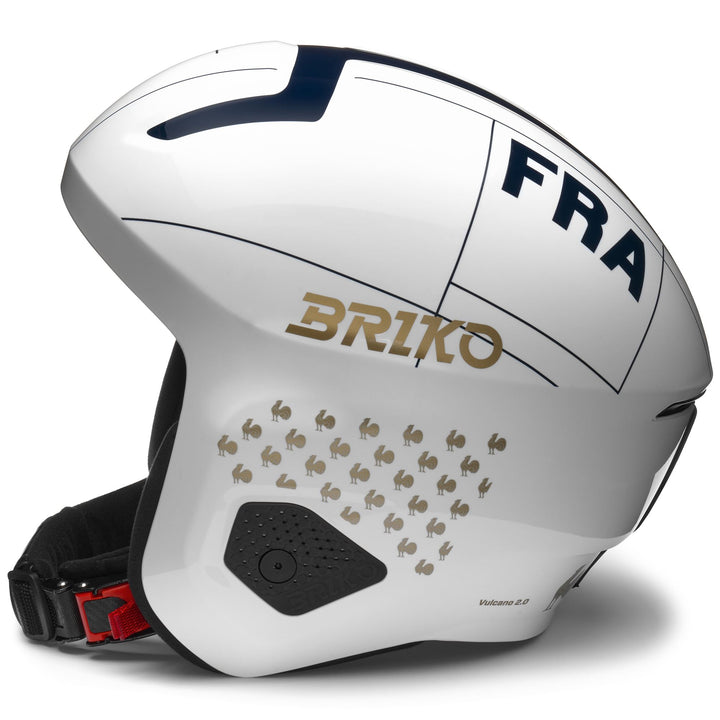 Casque de ski unisexe blanc et bleu pour la compétition 2