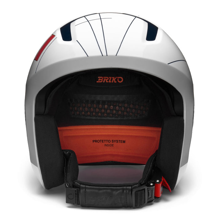 Casque de ski unisexe blanc et bleu pour la compétition 3