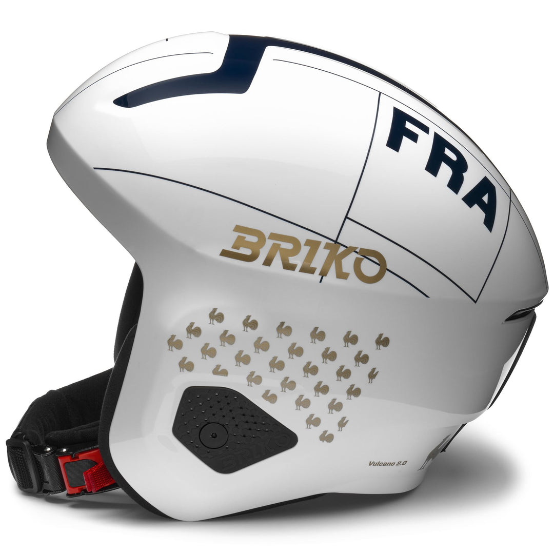 Unisex White and Blue Ski Helmet for Racing main