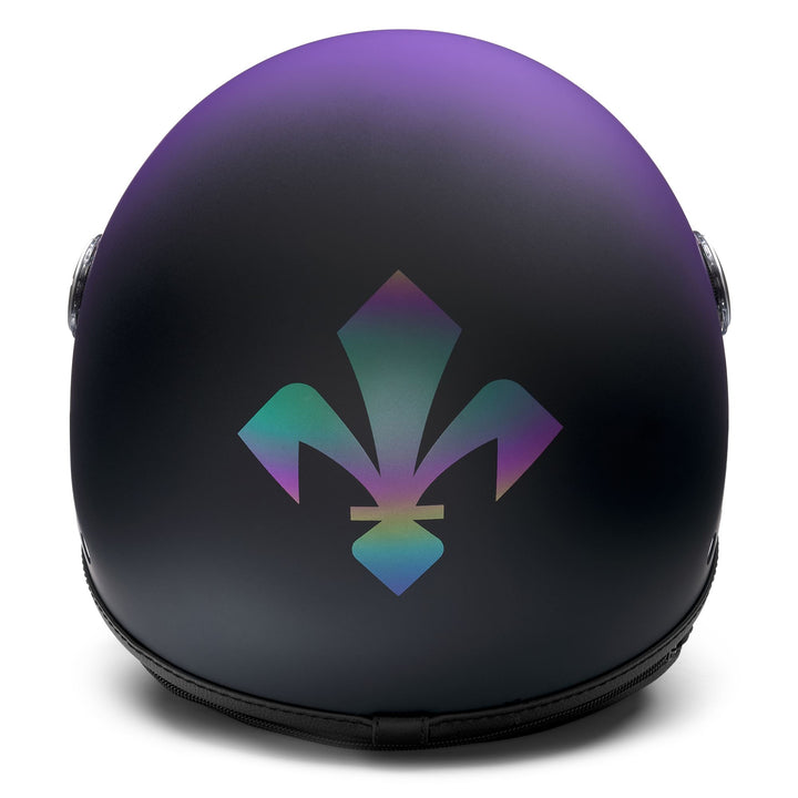 Unisex Violet and Black Motor Racing Helmet with Visor 4