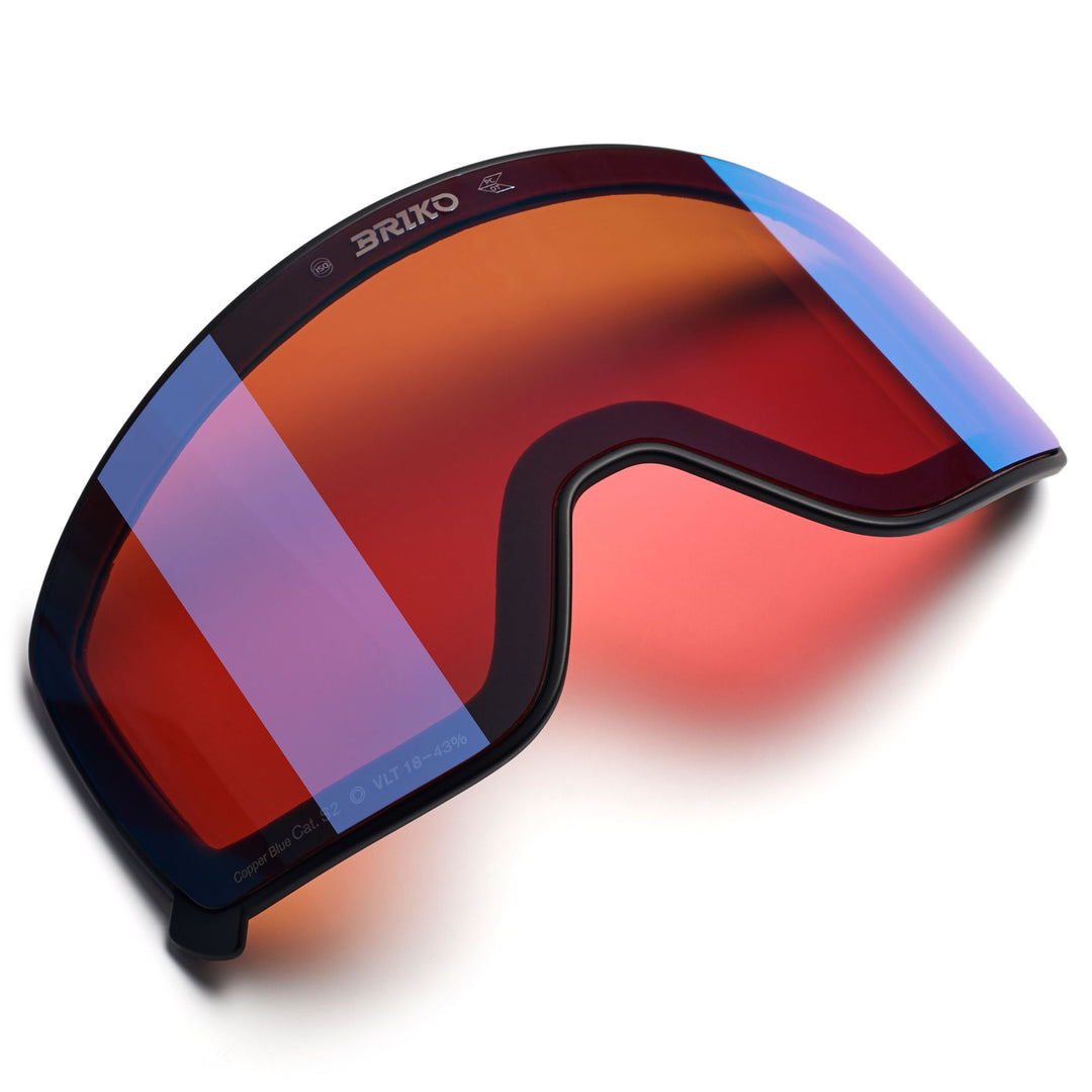 Lente di ricambio per maschera da sci unisex nera con finitura a specchio 01