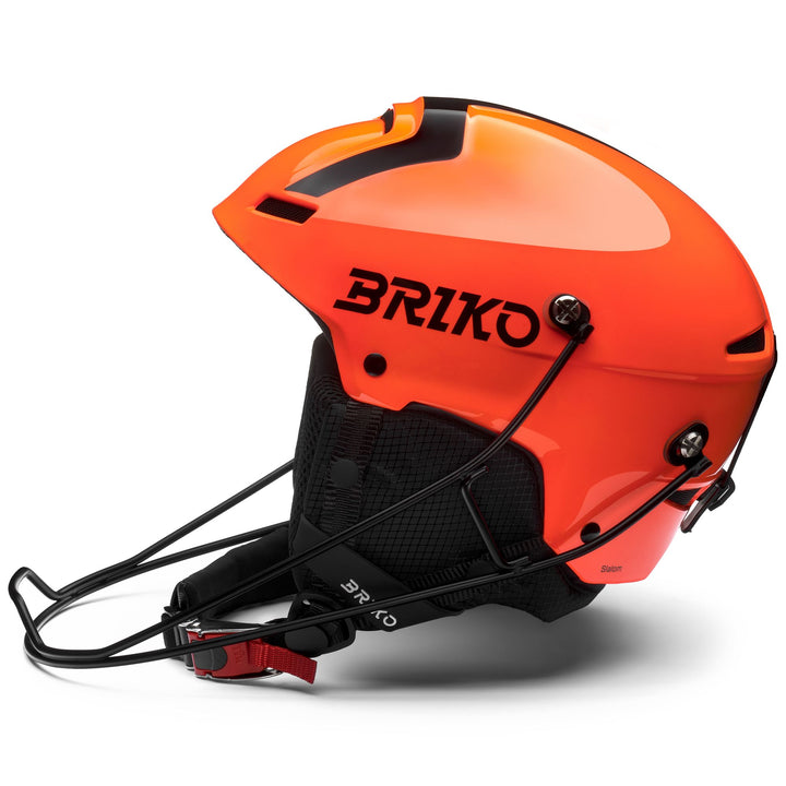 Casco da sci unisex rosso e arancione con sistema di ventilazione 2