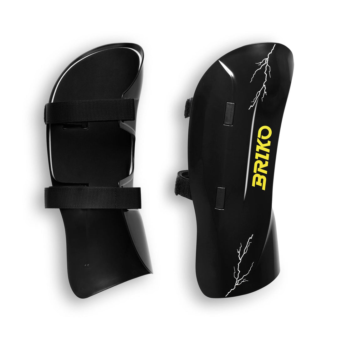 Unisex Black Shin Guards for Skiing with Lightweight Design 01