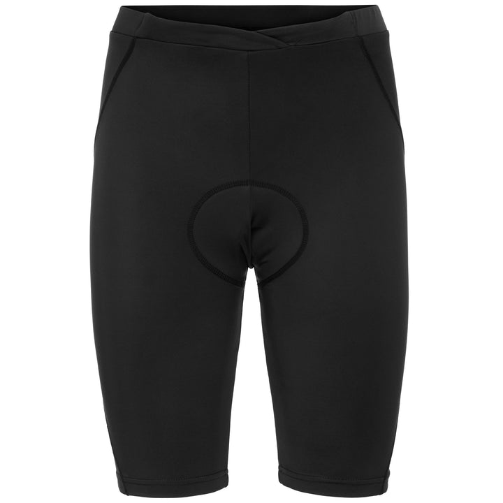 Black Women's Compression Cycling Shorts with Reflective Details 1