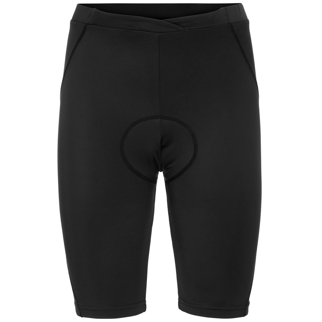 Black Women's Compression Cycling Shorts with Reflective Details 01