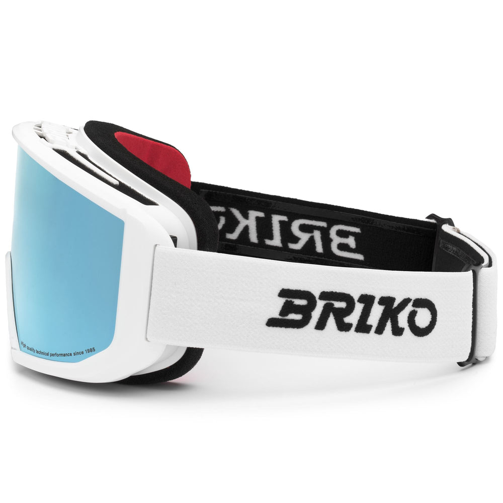 Maschera da sci unisex bianca con protezione antiappannamento e UV 02
