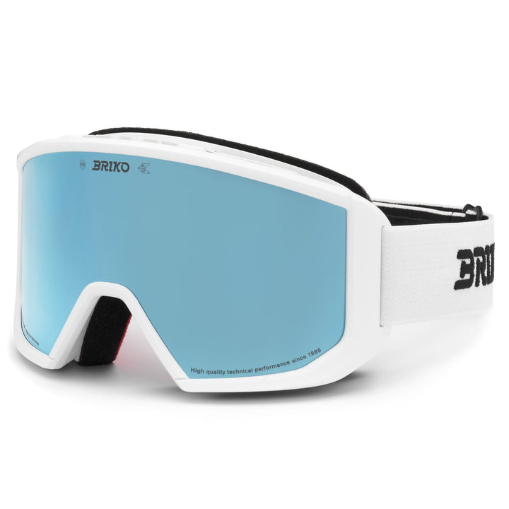 Occhiali da sci unisex bianchi con protezione antiappannamento e UV 3