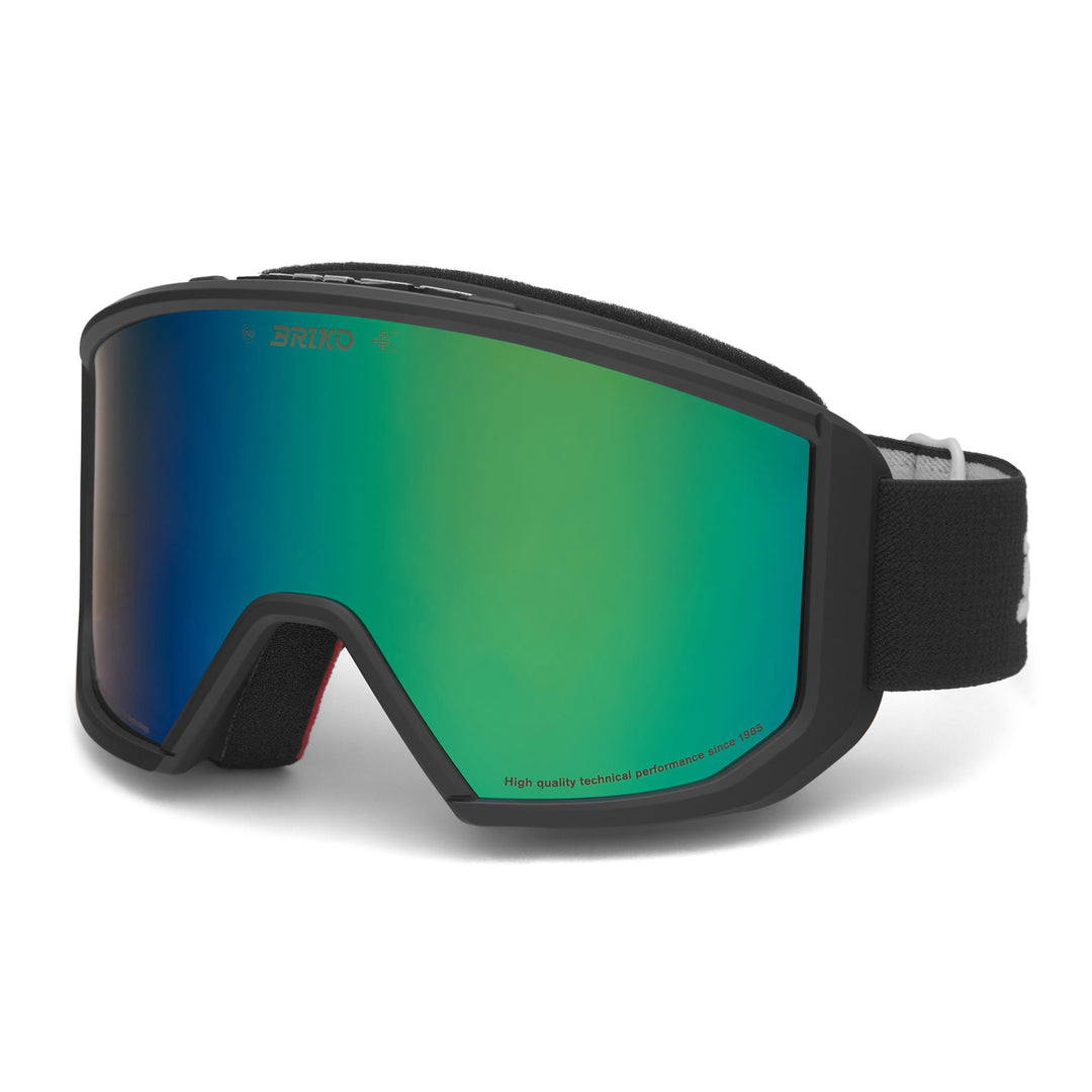 Maschera da sci unisex neri con contrasto cromatico migliorato e protezione dagli impatti. main