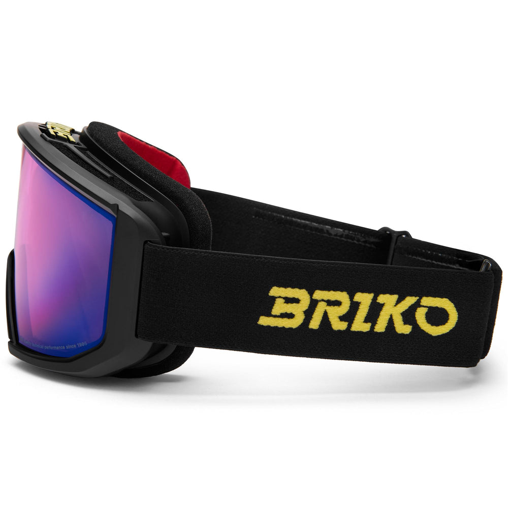 Maschera da sci unisex nera con protezione antiappannamento e UV 02