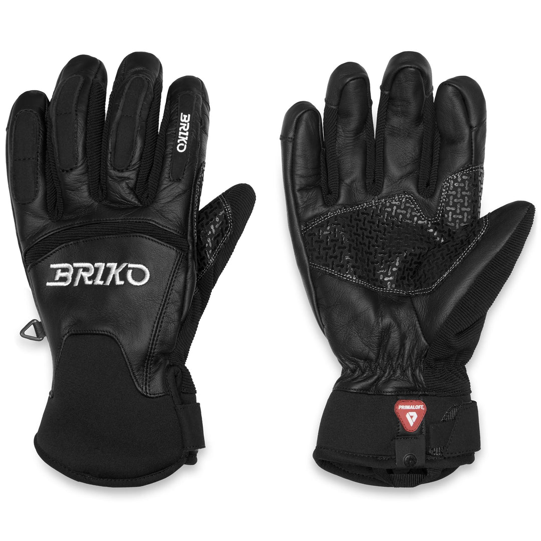 Unisex Black and White Waterproof Winter Gloves with Insulation 01