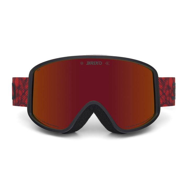 Unisex Black and Red Ski Goggles with Anti-Fog and UV Protection 1
