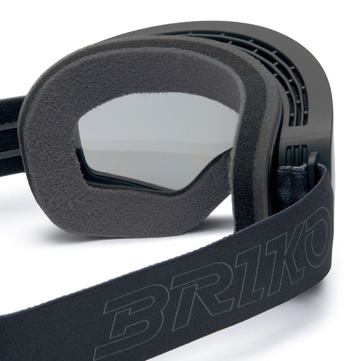 Maschera da sci unisex neri con trattamento antiappannamento e protezione UV. 4