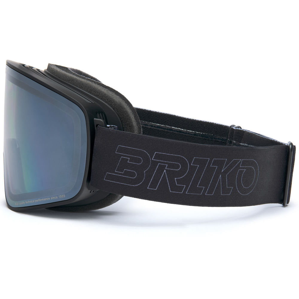 Maschera da sci unisex neri con trattamento antiappannamento e protezione UV. 02