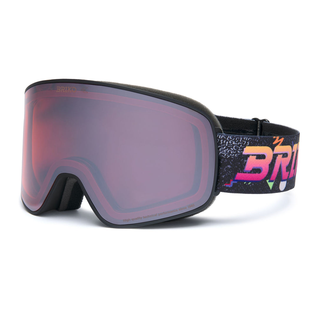 Maschera da sci unisex neri e arancioni con trattamento antiappannamento main