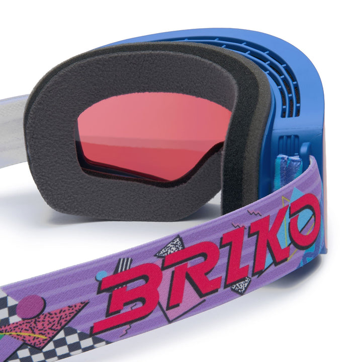 Maschera da sci unisex blu con trattamento antiappannamento e protezione UV. 4
