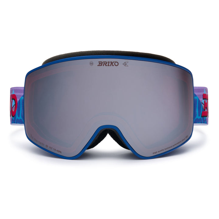 Maschera da sci unisex blu con trattamento antiappannamento e protezione UV. 1