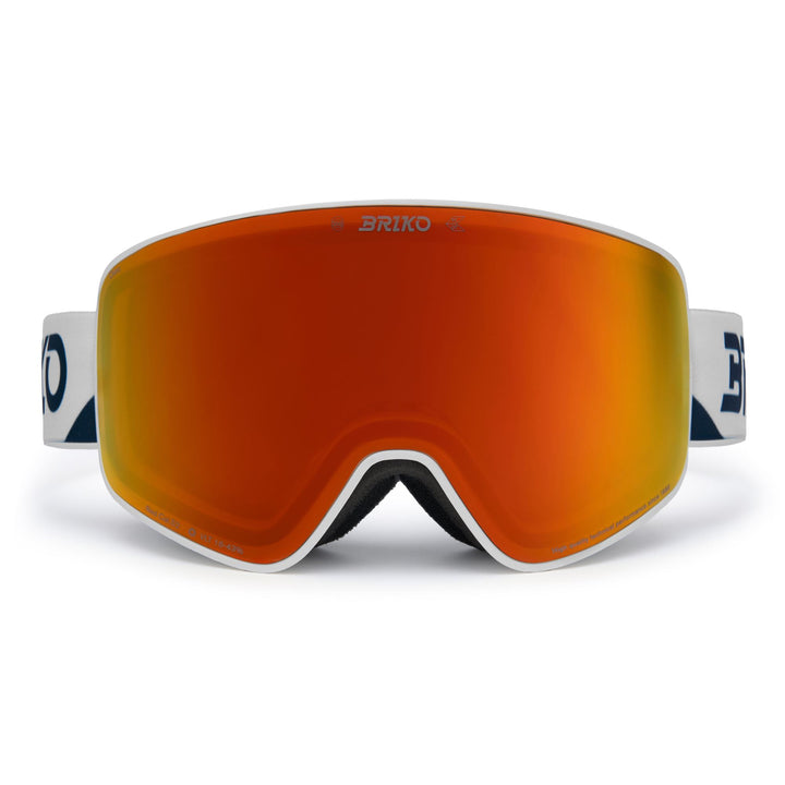 Maschera da sci unisex beige con trattamento antiappannamento e protezione UV. 1