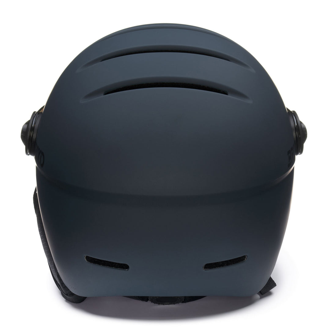 Casco da sci da uomo blu e grigio con visiera main