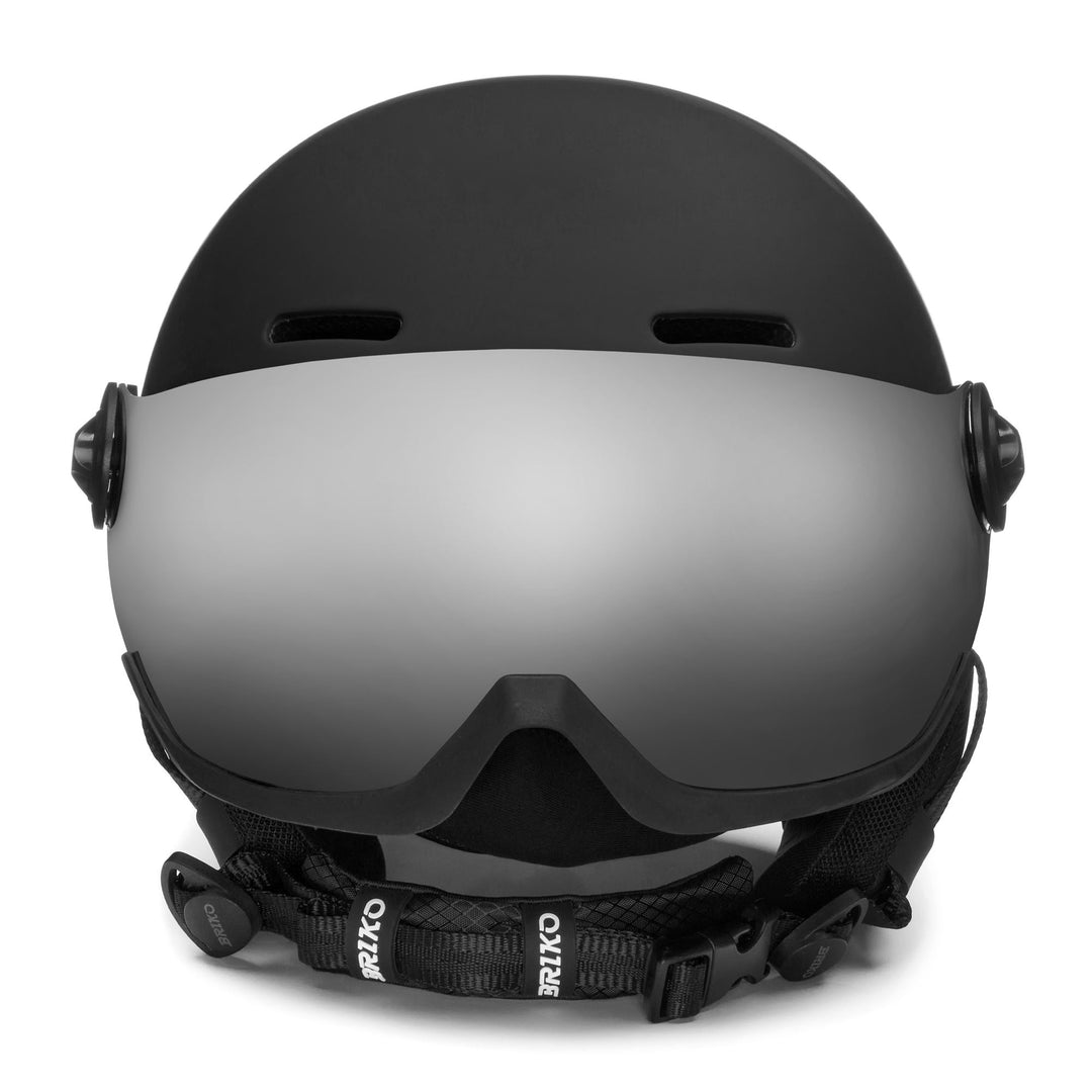 Black Men's Ski Helmet with Visor main