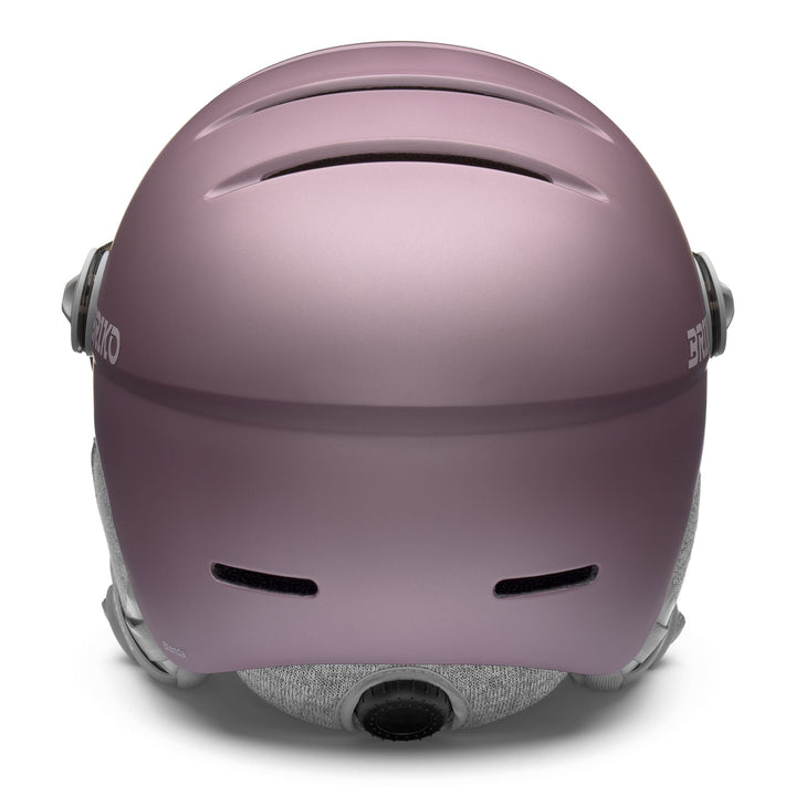 Woman Violet and Pink Ski Helmet with Visor 4