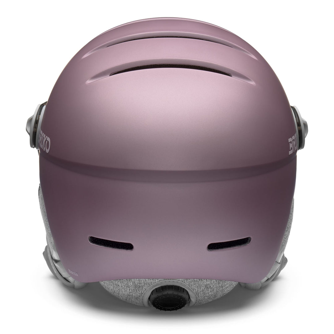 Casque de ski femme rose mat avec technologie In-Mold main