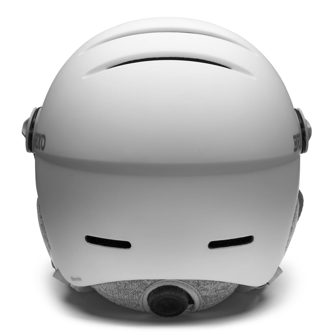Woman White Ski Helmet with Removable Visor main